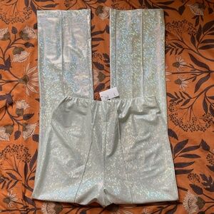 Urban Outfitters Glitter Flare Pants NWT